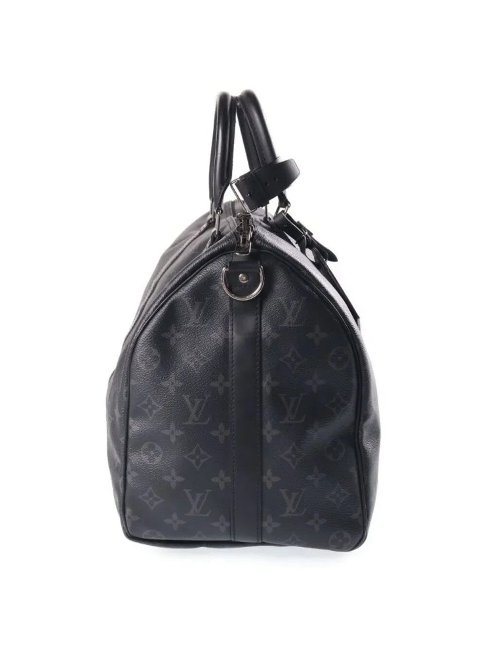 Louis Vuitton 45 Hand Boston Bag Leather Black